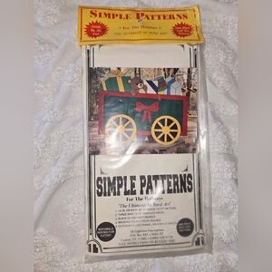 NOS Simple Patterns For The Holidays Yard Art Pattern Train Car Presents Bear